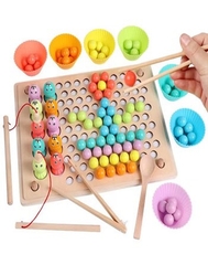 Bộ gắp hạt gỗ 3in1