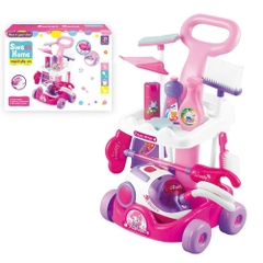 Xe đẩy dọn rác không có hút bụi