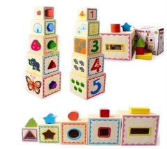 Tháp hộp gỗ 5 tầng