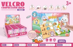 Hộp 12 con dấu sticker khủng long, thỏ(100pcs)