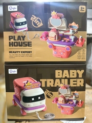 Ô tô 2in1 biến hình trang điểm cam vỏ đẹp