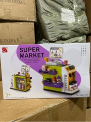 Quầy tính tiền siêu thị mini mã 668-137 Màu Xanh mix Vàng