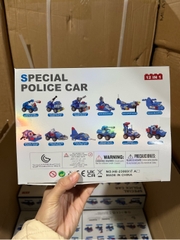 Bộ xếp hình xe cảnh sát đặc biệt 12 mẫu mã HE-23069 (Bán lốc 12 hộp)