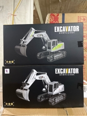 Máy xúc điều khiển đen