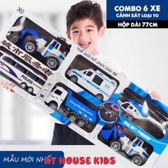 Set 6 xe XLQ-6 (Cảnh sát, cứu hộ, quân sự, công trình)
