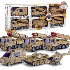 Set 6 xe XLQ-6 (Cảnh sát, cứu hộ, quân sự, công trình)