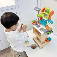 Xe đẩy biến hình bếp nấu ăn