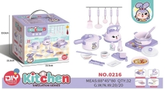 Bộ nấu ăn 20pcs (Thỏ tím, Khủng long)