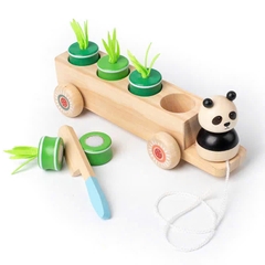 Thỏ kéo xe chở carot mã YR-0034