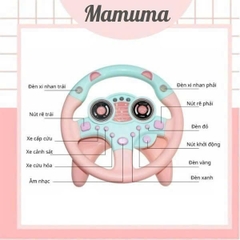 Đồ chơi vô lăng màu vàng, hồng