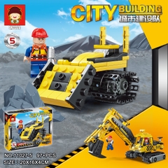 Bộ xếp hình đội công trình 9 mẫu mã 11027B (Bán lốc 8 bộ)