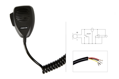 Microphone cầm tay điện động (Dynamic), tính năng nhấn để nói (PTT) và tiếp điểm đóng Fonestar MCD-364-P
