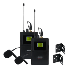 Bộ Micro không dây 2 kênh UHF - 2 micro cài áo  FONESTAR MSH-892-631