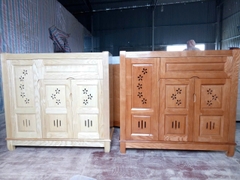 Tủ giày gỗ sồi