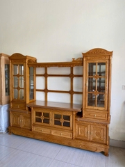 Kệ dàn ti vi  gỗ sồi  MS 391