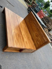 Giường gấp thành ghế gỗ quế MS 452