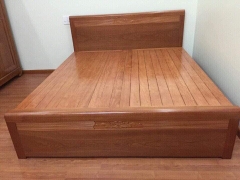 Giường gỗ xoan đào MS45