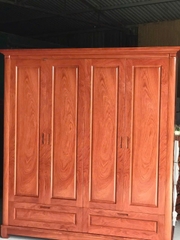 Tủ áo gỗ Hương đá kết hợp vơ nia MS46