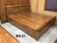 Giường ngăn kéo Gỗ hương xám MS51