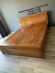 Combo giường tủ hương xám phủ vơ nia MS07