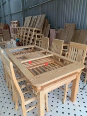 Bàn ăn gỗ sồi MS138