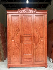 Tủ gỗ 3 cánh cong MS124