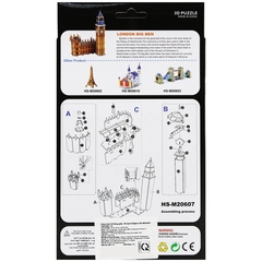Đồ Chơi Ghép Hình 3D Bằng Giấy - Đồng Hồ Bigben HS-M20607
