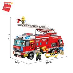 Đồ Chơi Xếp Hình Qman 2807 – Ô Tô Cứu Hỏa