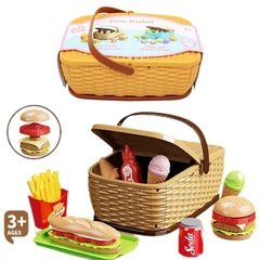Bộ Đồ Chơi Giỏ Picnic Thức Ăn Nhanh SH666-98