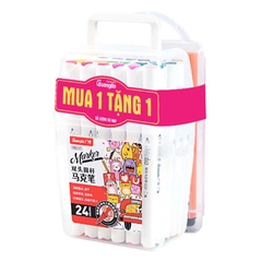 Bút Marker Guangbo 24 Màu 02237 (Tặng Bút Dạ GuangBo 12 Màu H02004)