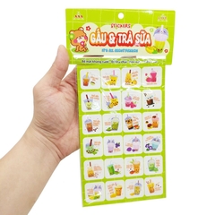 Stickers Gấu & Trà Sữa