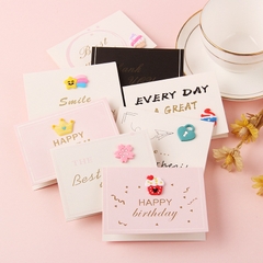 Thiệp Gấp Dán Hình Nổi Best Wishes