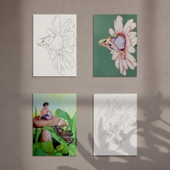 Postcard Người Mơ SA-A004 (10 Tranh)