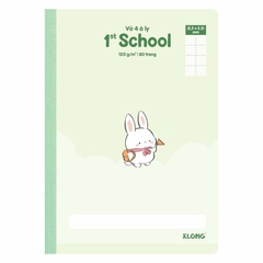 Vở 4 Ôly K.Long May, Dán Gáy School B5 TP075 80Tr