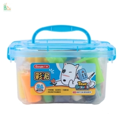 Bộ Sáp Nặn Guangbo 24 Màu 04013 Tự Khô Cao Cấp Tourgrougps Kèm Khuôn