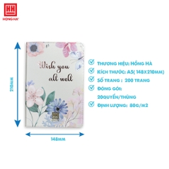 Sổ Bìa Da A5 Hồng Hà 200 Trang 9232