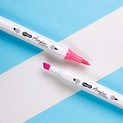 Bút Lông Màu Colokit Acrylic Markers 2 Đầu ACM-C001 12 Màu