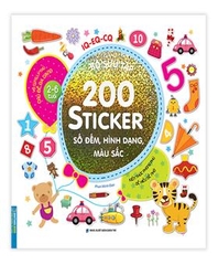 Bộ Sưu Tập 200 Sticker - Số Đếm, Hình Dạng, Màu Sắc