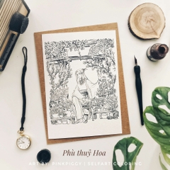 Postcard Phù Thủy Hoa SA-A013 (4 Tranh)
