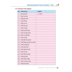 Ngữ Pháp Tiếng Anh Theo Chủ Đề Lớp 3 Tập 1 - Primary Grammar