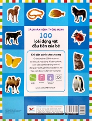 Sách Dán Hình Thông Minh - 100 Loài Động Vật Đầu Tiên Của Bé