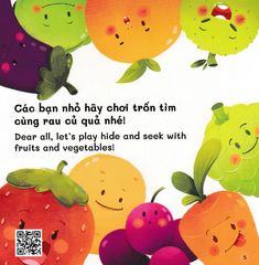 Tủ Sách Ehon - Song Ngữ - Trốn Tìm Cùng Rau Củ Quả