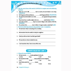 Bộ Đề Kiểm Tra Định Kỳ 4 Kỹ Năng Tiếng Anh 9 Tập 1 - Có Đáp Án (Global Success)
