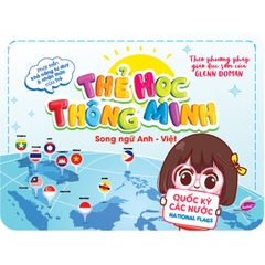 Thẻ Học Thông Minh Song Ngữ Anh - Việt - Quốc Kỳ Các Nước