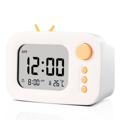 Đồng Hồ Để Bàn Deli LE104 Trắng
