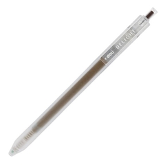 Combo 5 Bút Gel Bấm Deli EG118-Br Màu Nâu 0.5mm