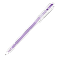 Combo 5 Bút Gel Bấm Deli EG118-PR Màu Tím 0.5mm