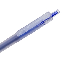 Combo 5 Bút Gel Bấm Deli EG118-BL Màu Xanh 0.5 mm