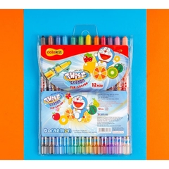 Bút Sáp Vặn Thiên Long 12 Màu TCR-C04/DO
