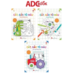 Combo 3 Cuốn Cắt, Gấp, Tô Màu